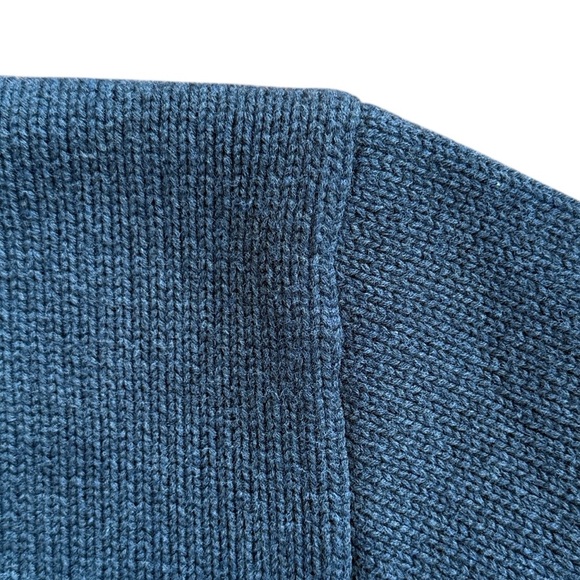 VTG 80s/90s Polo Ralph Lauren Cotton Crewneck Sweater Navy Blue Hong Kong Largea - Picture 7 of 11